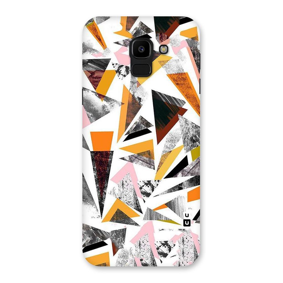 Abstract Sketchy Triangles Back Case for Galaxy J6