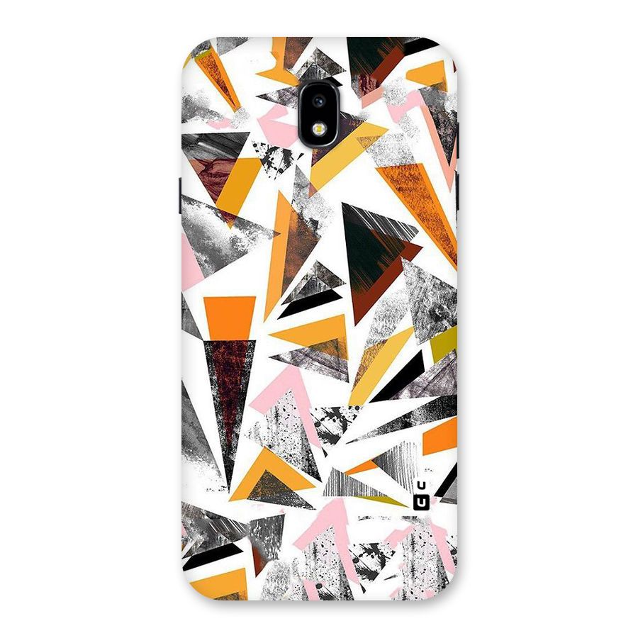 Abstract Sketchy Triangles Back Case for Galaxy J7 Pro