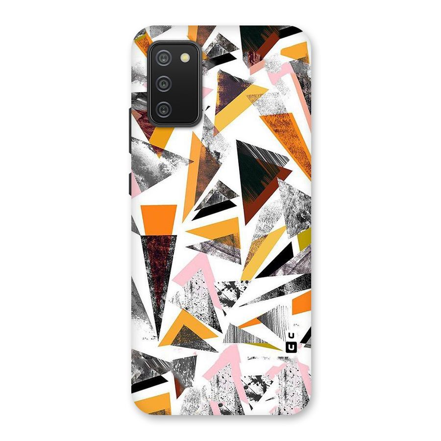 Abstract Sketchy Triangles Back Case for Galaxy M02s