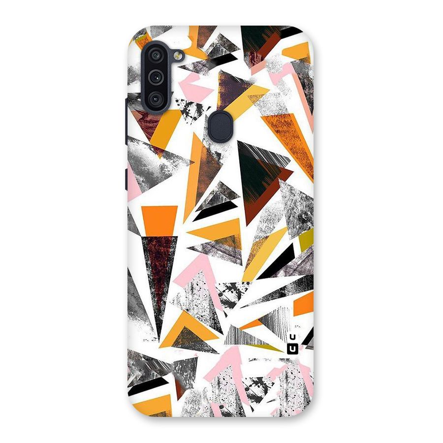 Abstract Sketchy Triangles Back Case for Galaxy M11