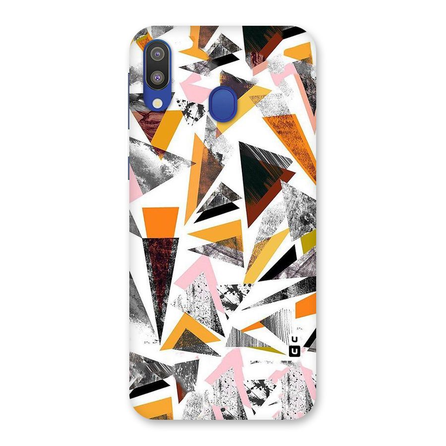 Abstract Sketchy Triangles Back Case for Galaxy M20
