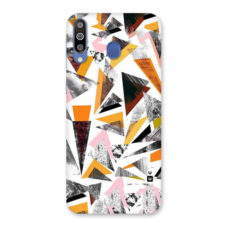 Abstract Sketchy Triangles Back Case for Galaxy M30