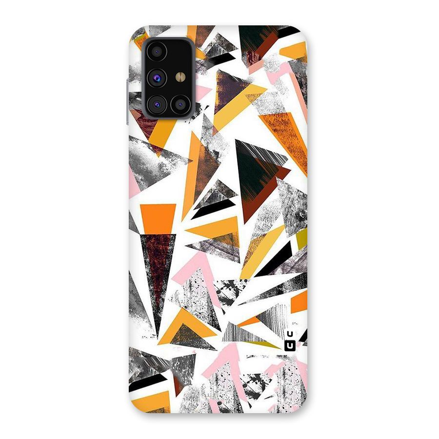 Abstract Sketchy Triangles Back Case for Galaxy M31s