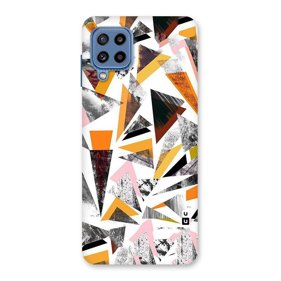 Abstract Sketchy Triangles Back Case for Galaxy M32
