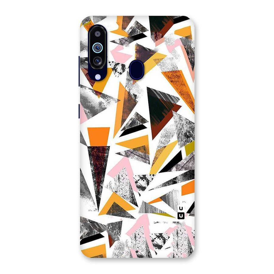 Abstract Sketchy Triangles Back Case for Galaxy M40