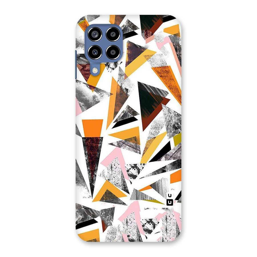 Abstract Sketchy Triangles Back Case for Galaxy M53 5G