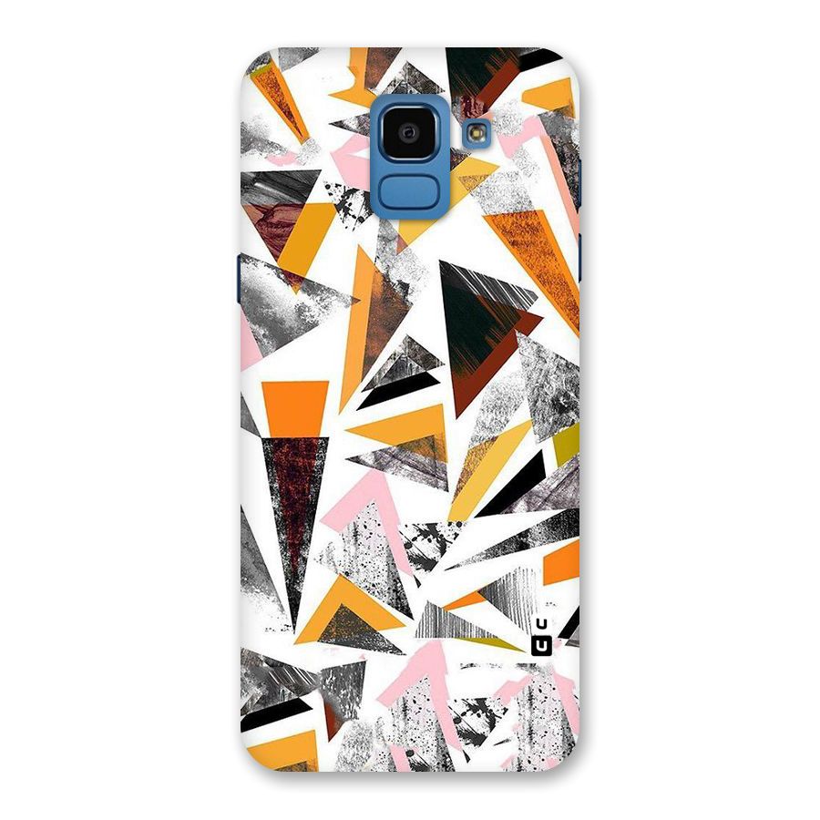 Abstract Sketchy Triangles Back Case for Galaxy On6