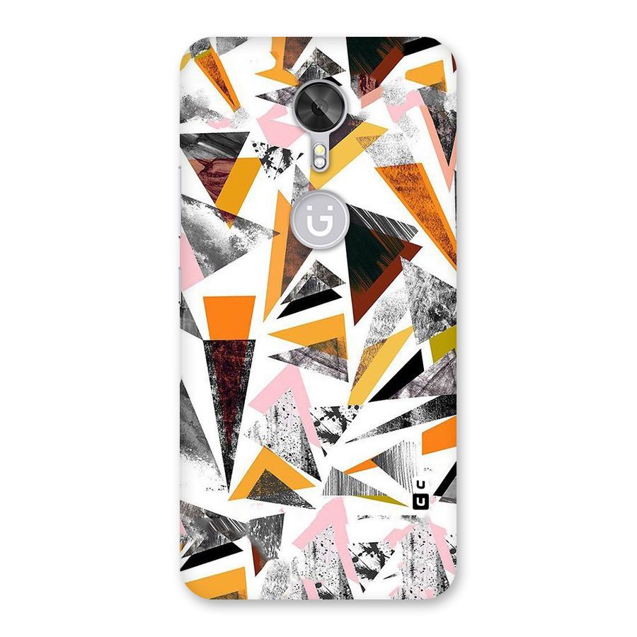 Abstract Sketchy Triangles Back Case for Gionee A1