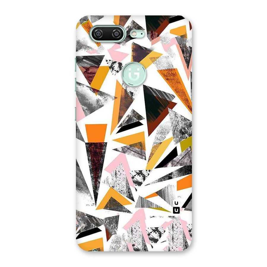 Abstract Sketchy Triangles Back Case for Gionee S10