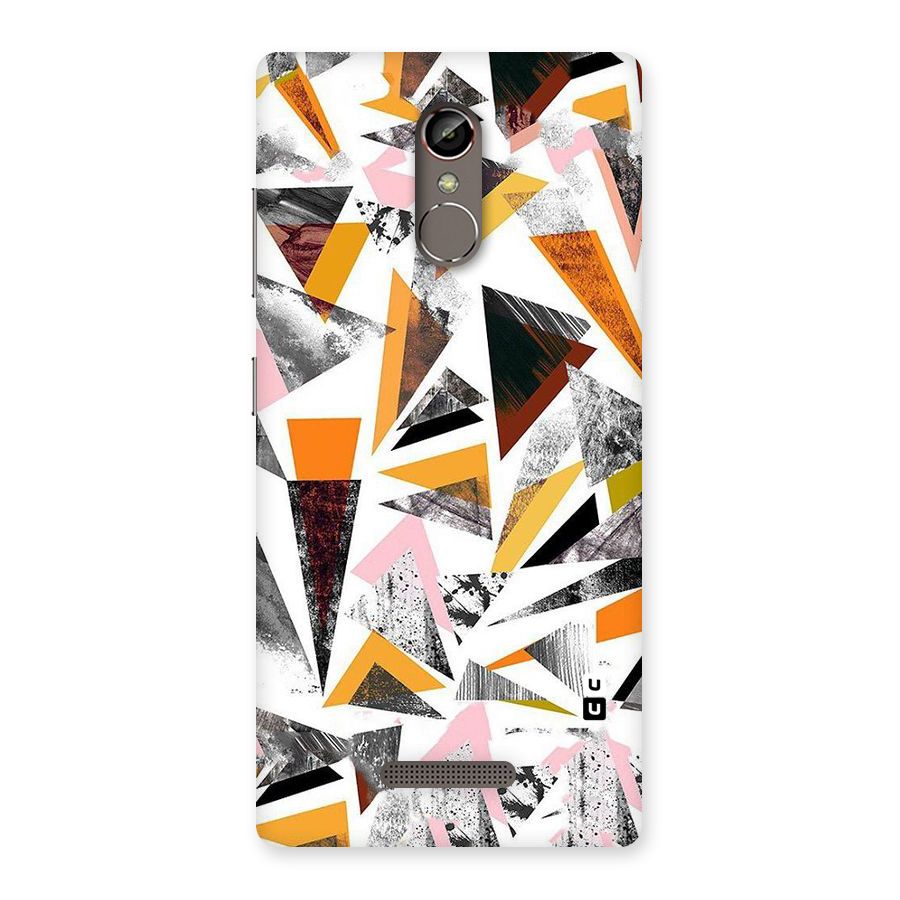 Abstract Sketchy Triangles Back Case for Gionee S6s