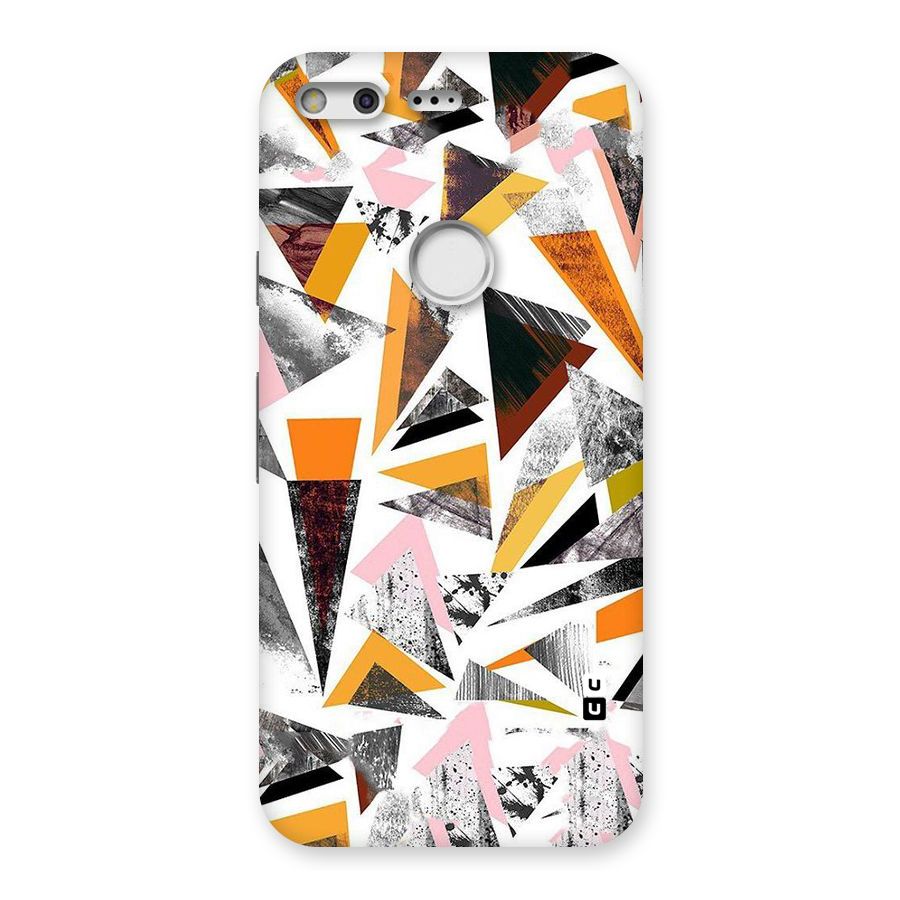 Abstract Sketchy Triangles Back Case for Google Pixel