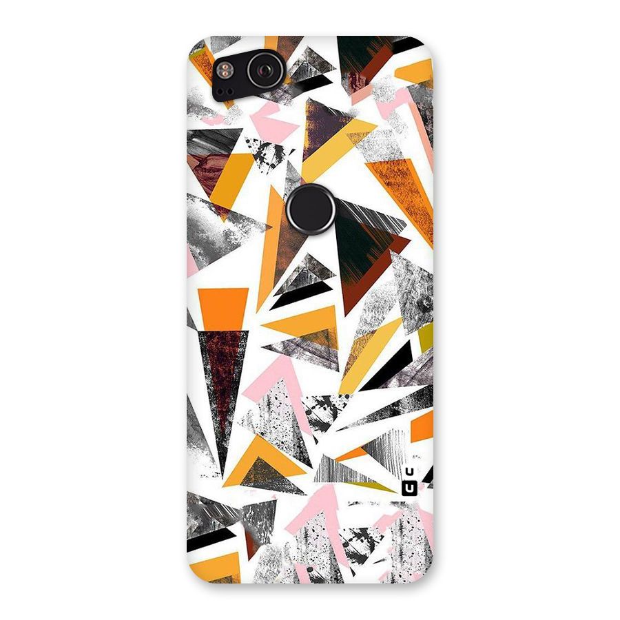 Abstract Sketchy Triangles Back Case for Google Pixel 2