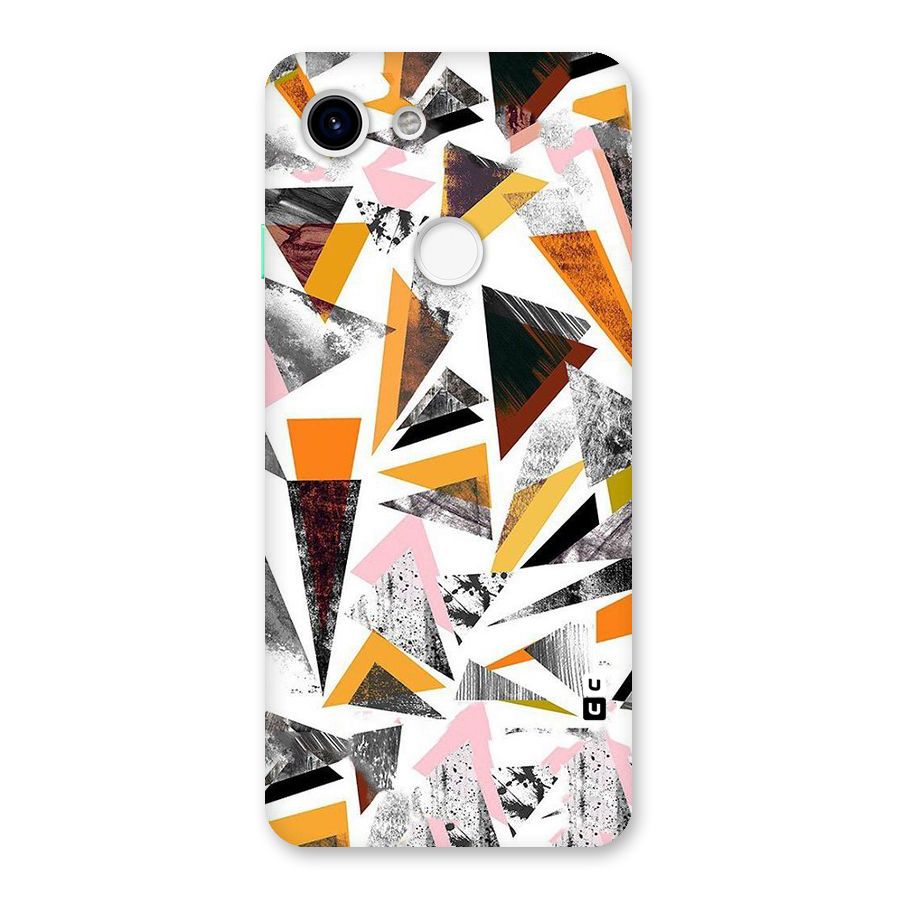 Abstract Sketchy Triangles Back Case for Google Pixel 3