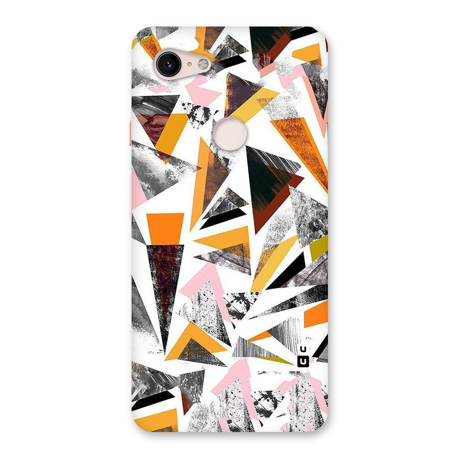 Abstract Sketchy Triangles Back Case for Google Pixel 3 XL