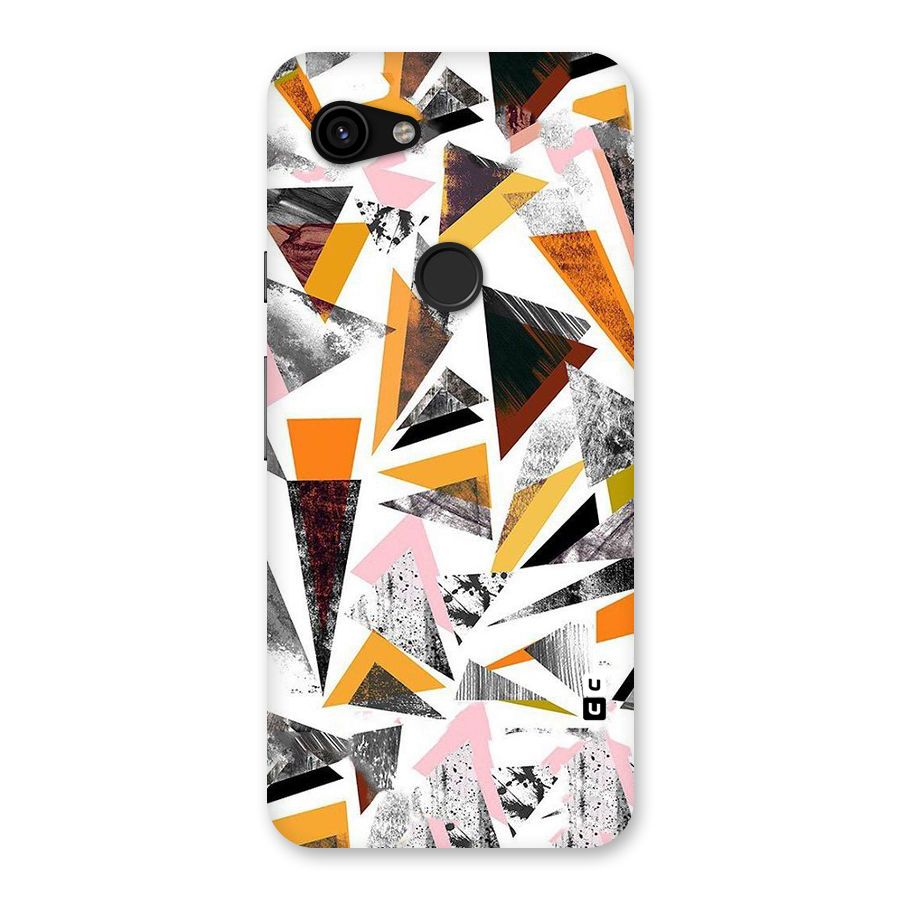 Abstract Sketchy Triangles Back Case for Google Pixel 3a