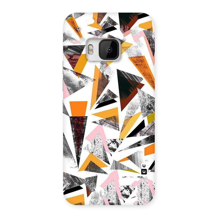 Abstract Sketchy Triangles Back Case for HTC One M9