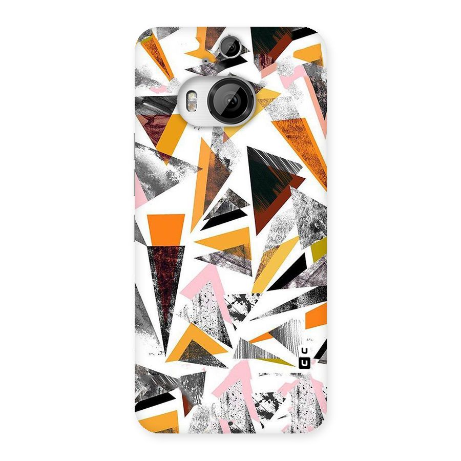 Abstract Sketchy Triangles Back Case for HTC One M9 Plus