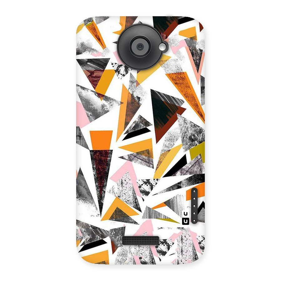 Abstract Sketchy Triangles Back Case for HTC One X