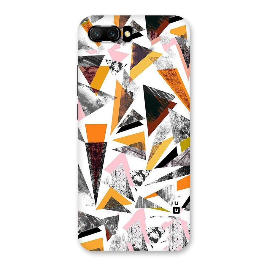 Abstract Sketchy Triangles Back Case for Honor 10