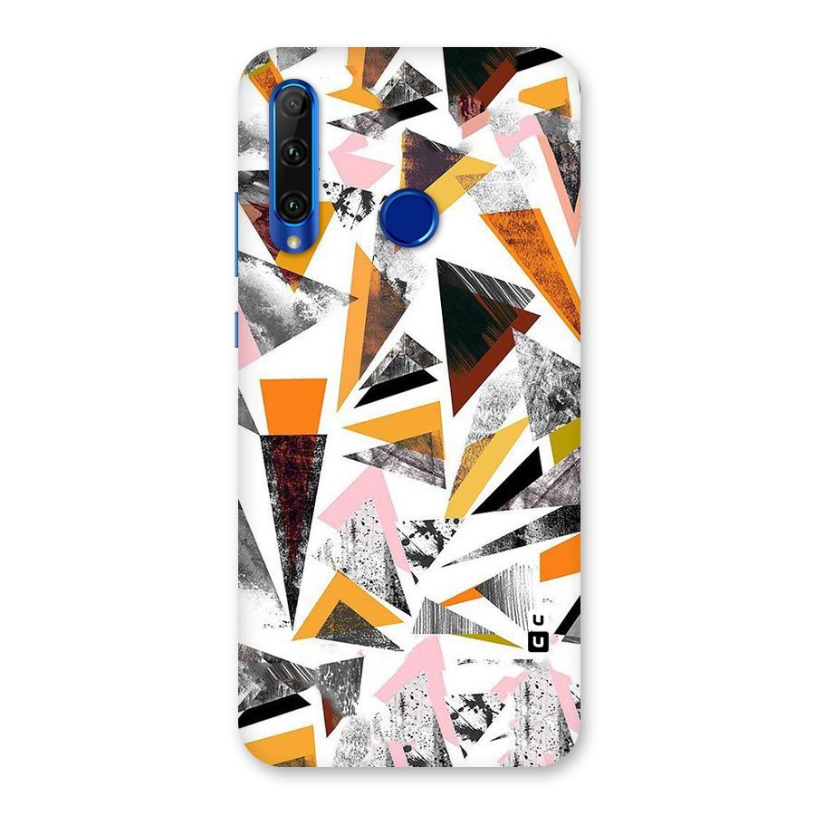 Abstract Sketchy Triangles Back Case for Honor 20i