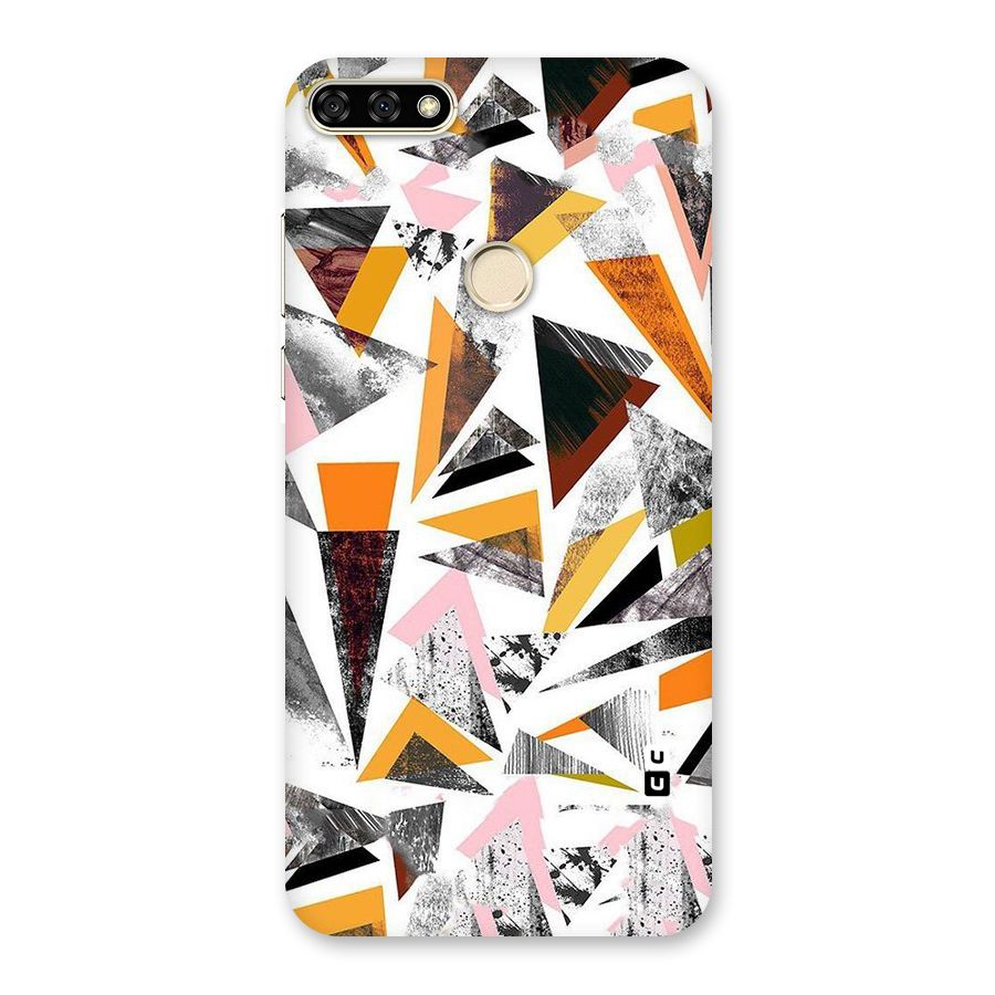 Abstract Sketchy Triangles Back Case for Honor 7A