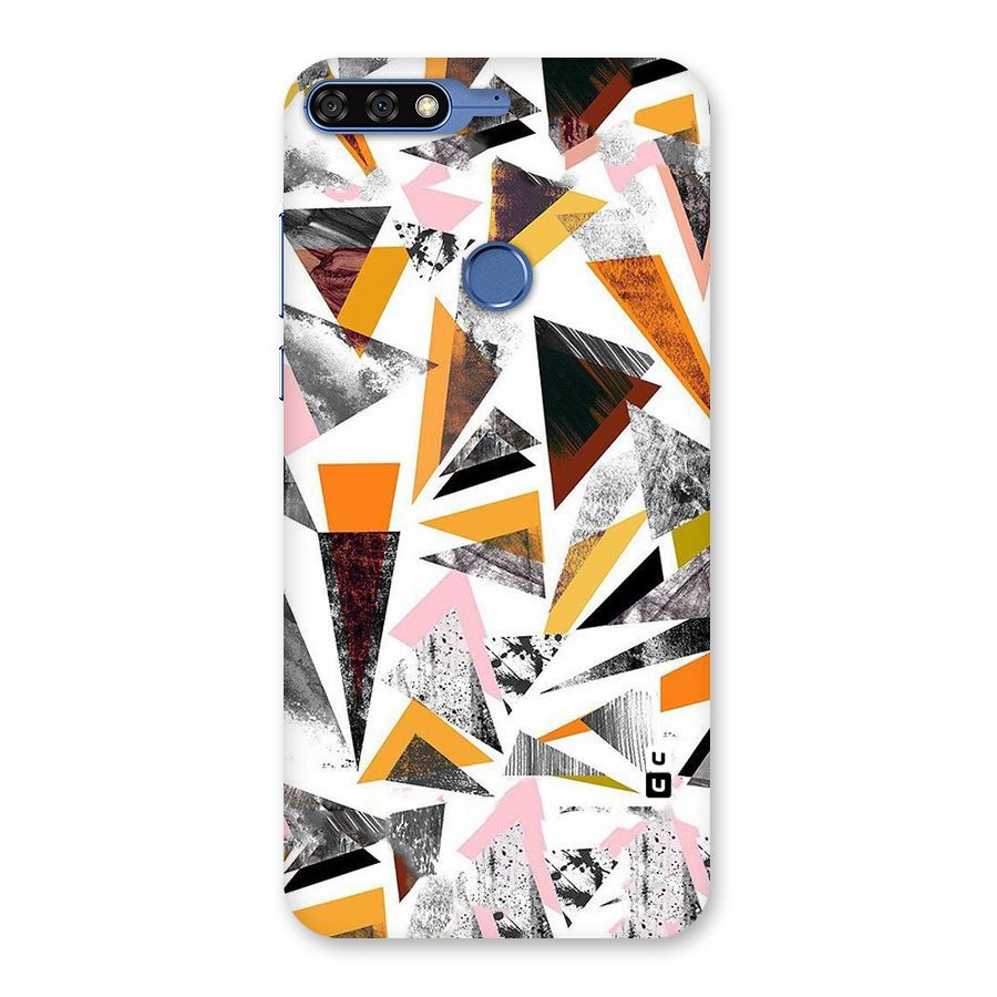 Abstract Sketchy Triangles Back Case for Honor 7C