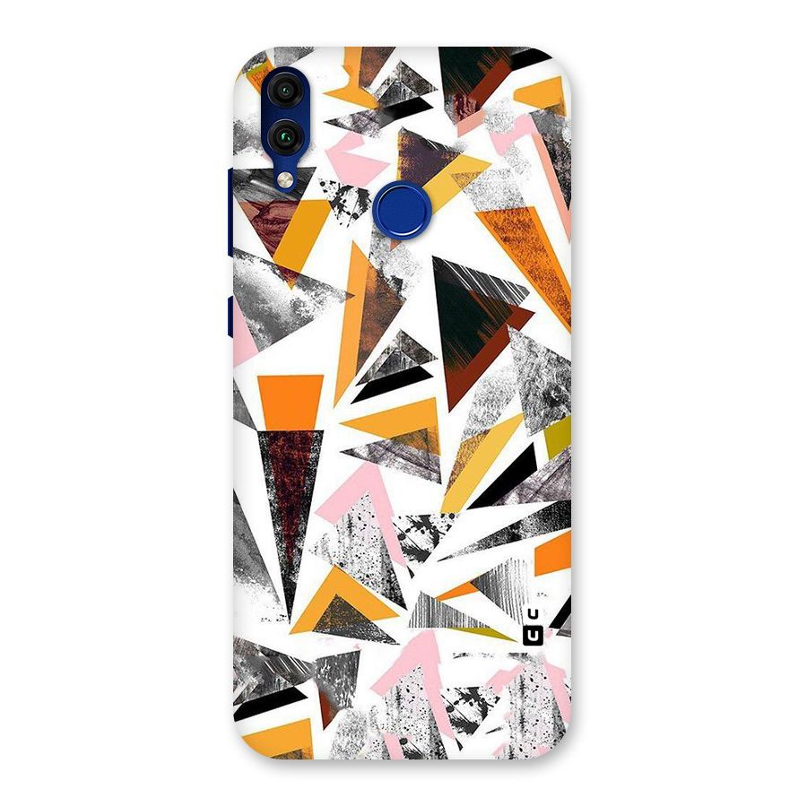 Abstract Sketchy Triangles Back Case for Honor 8C