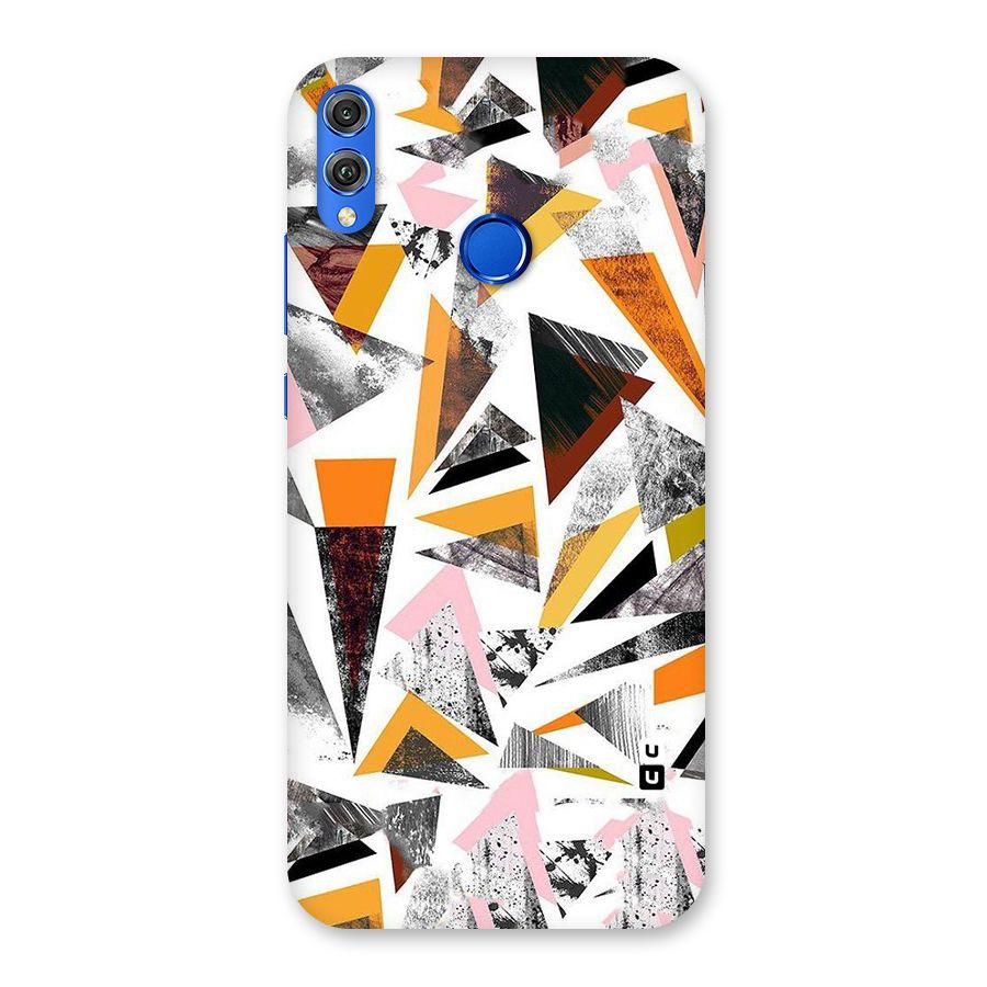 Abstract Sketchy Triangles Back Case for Honor 8X