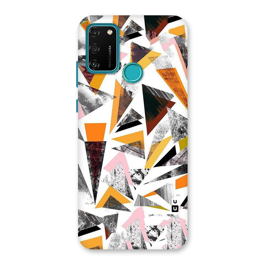 Abstract Sketchy Triangles Back Case for Honor 9A