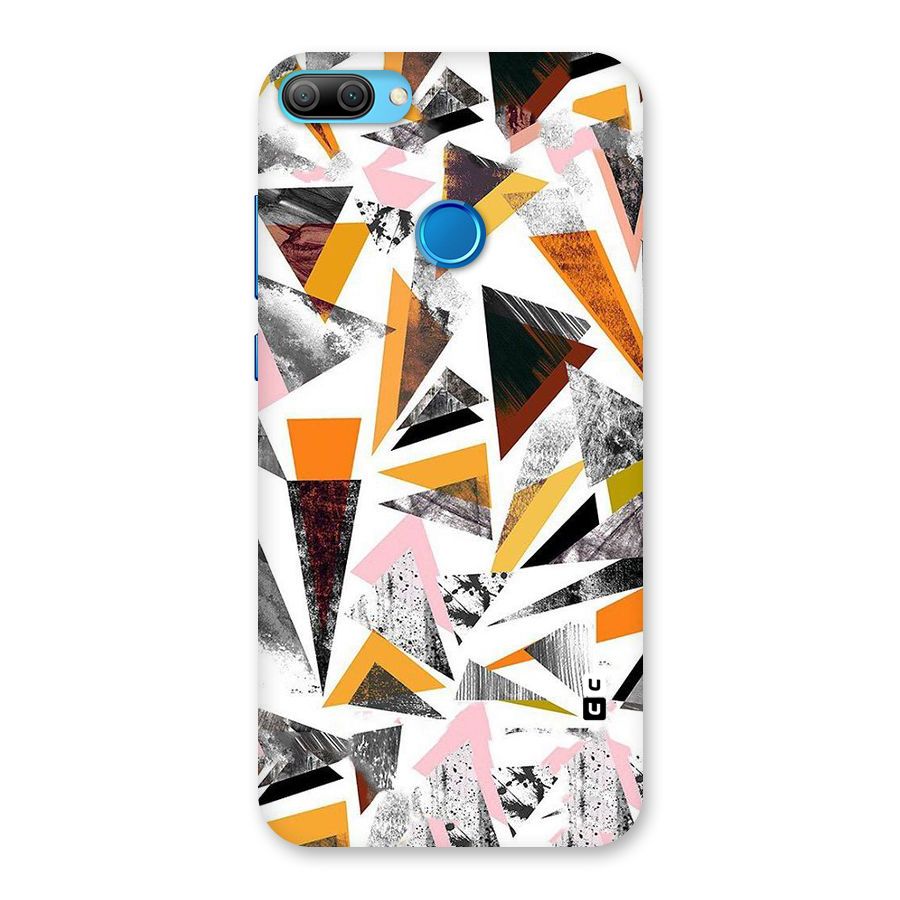Abstract Sketchy Triangles Back Case for Honor 9N