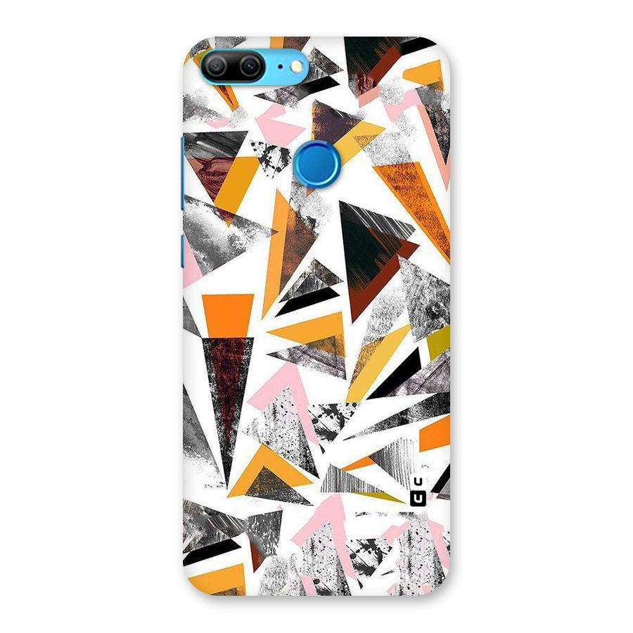 Abstract Sketchy Triangles Back Case for Honor 9 Lite