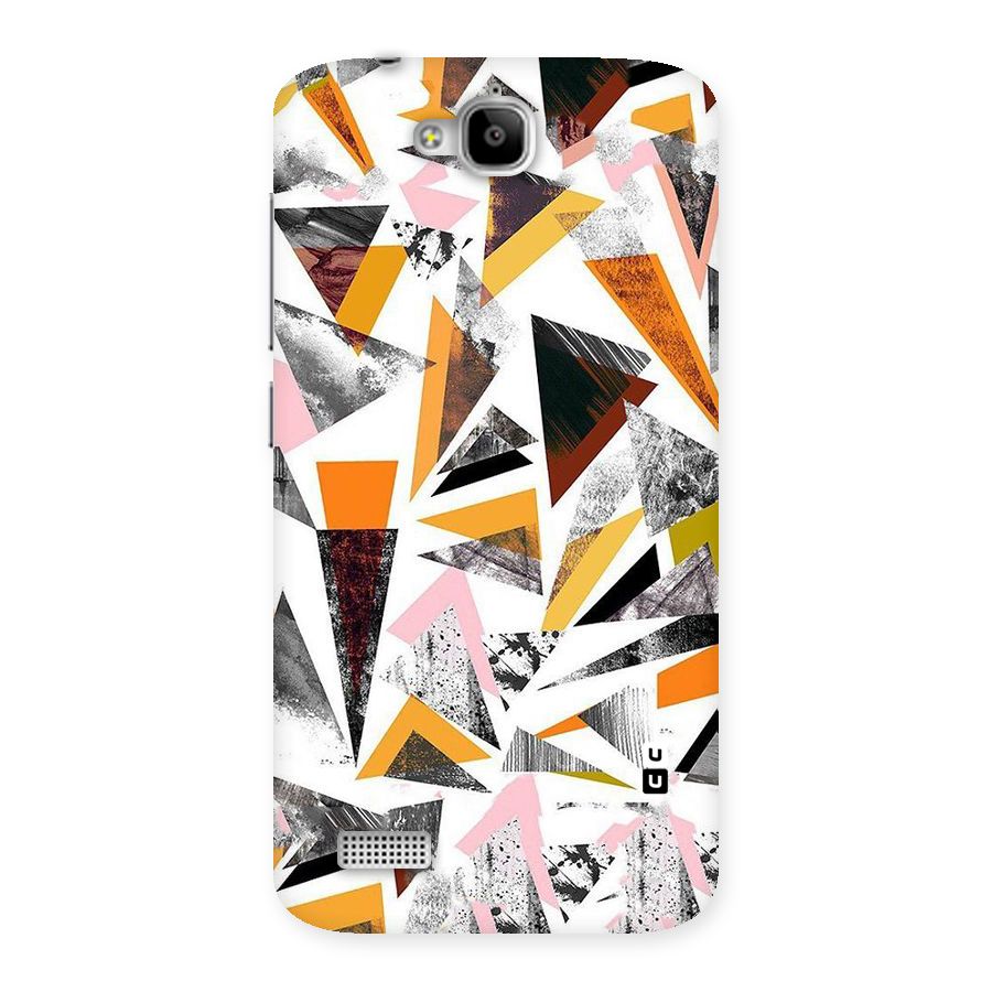 Abstract Sketchy Triangles Back Case for Honor Holly