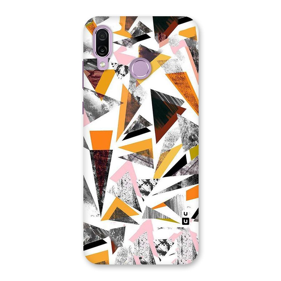 Abstract Sketchy Triangles Back Case for Honor Play
