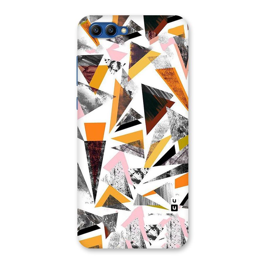 Abstract Sketchy Triangles Back Case for Honor View 10