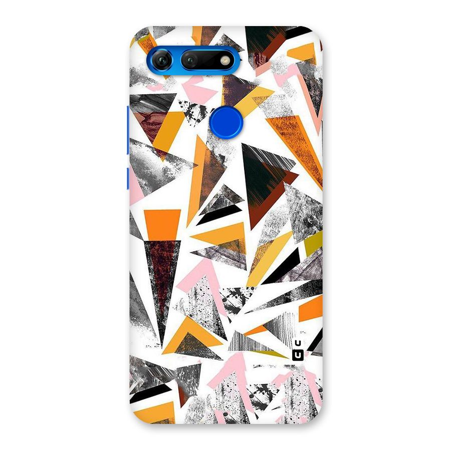 Abstract Sketchy Triangles Back Case for Honor View 20