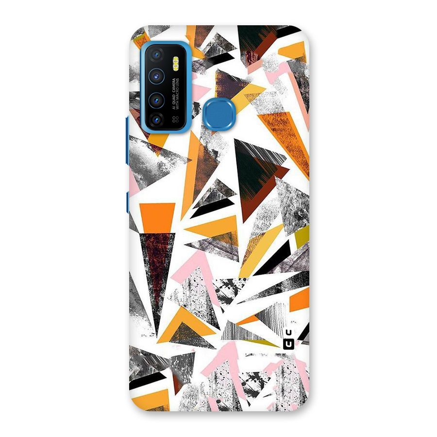Abstract Sketchy Triangles Back Case for Infinix Hot 9
