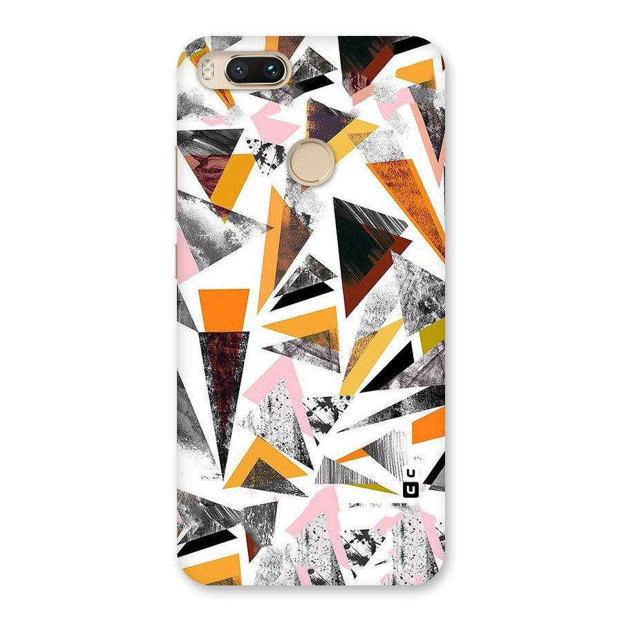 Abstract Sketchy Triangles Back Case for Mi A1