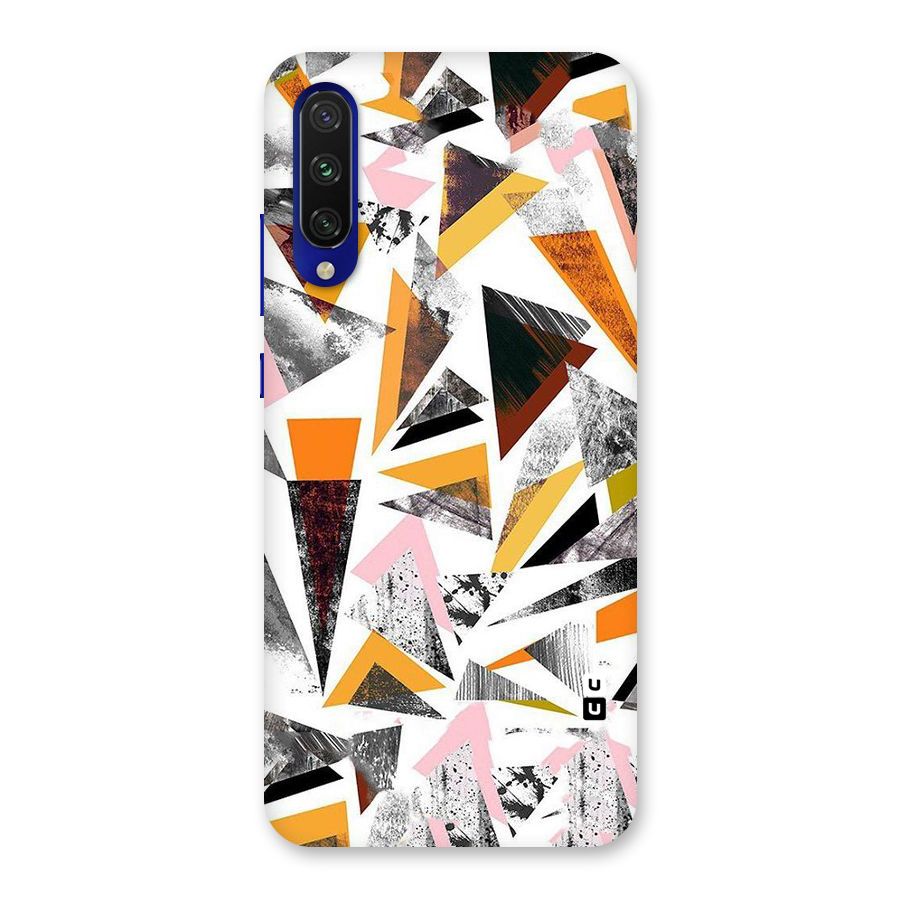 Abstract Sketchy Triangles Back Case for Mi A3