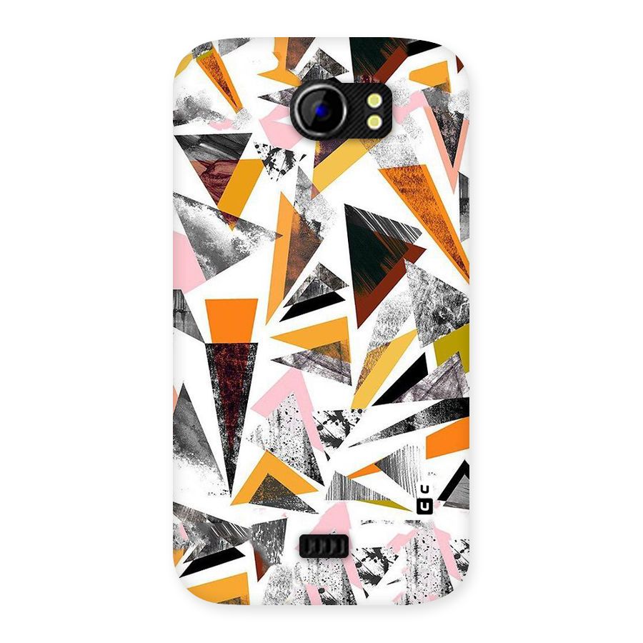 Abstract Sketchy Triangles Back Case for Micromax Canvas 2 A110