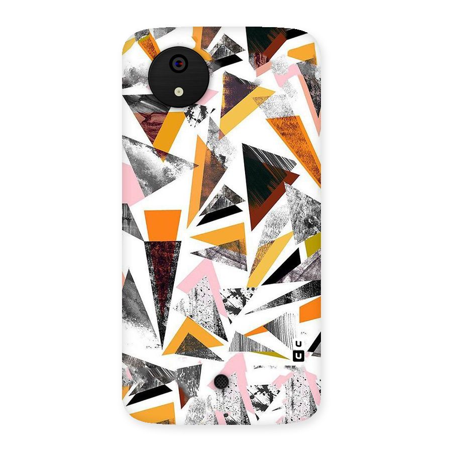 Abstract Sketchy Triangles Back Case for Micromax Canvas A1