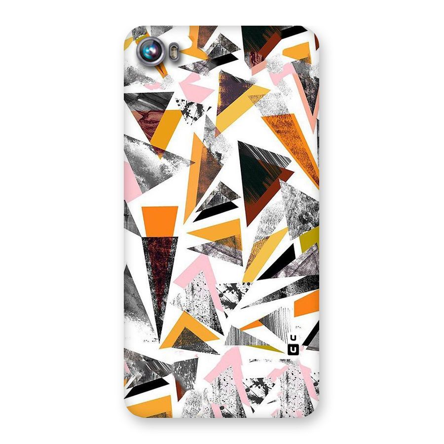 Abstract Sketchy Triangles Back Case for Micromax Canvas Fire 4 A107