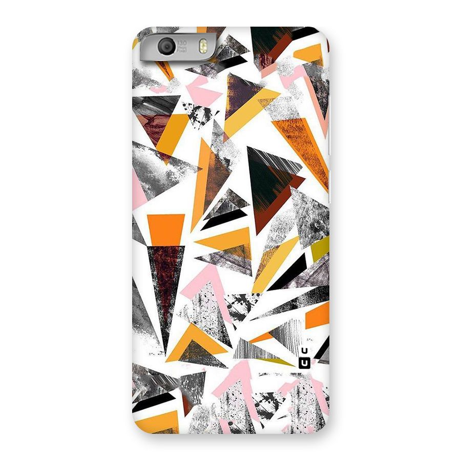 Abstract Sketchy Triangles Back Case for Micromax Canvas Knight 2