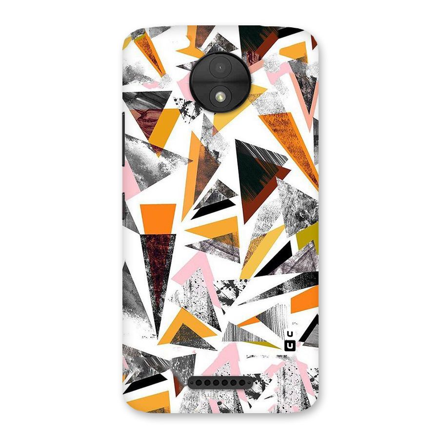 Abstract Sketchy Triangles Back Case for Moto C