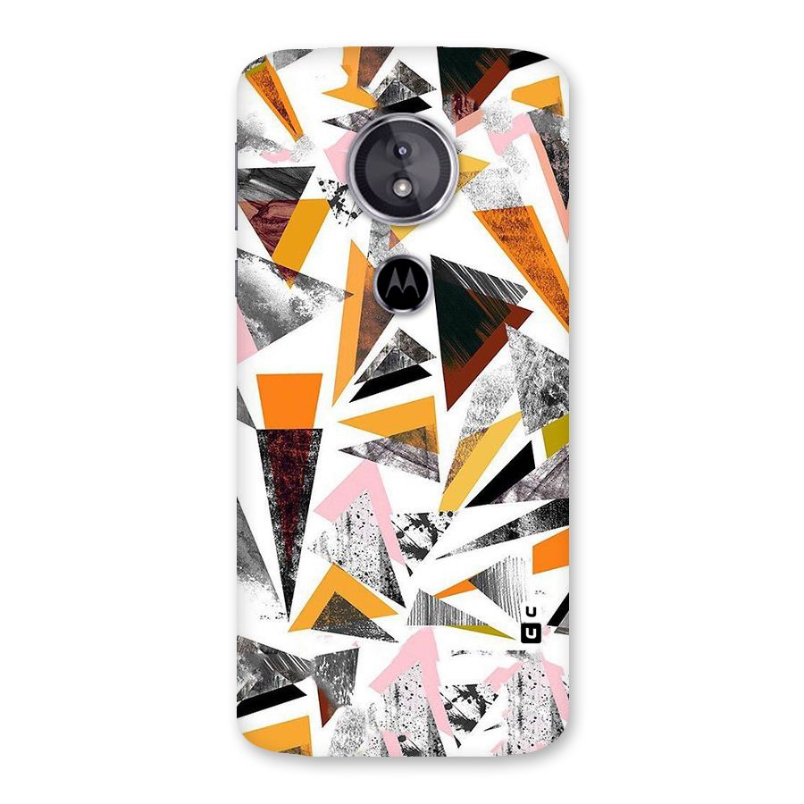Abstract Sketchy Triangles Back Case for Moto E5