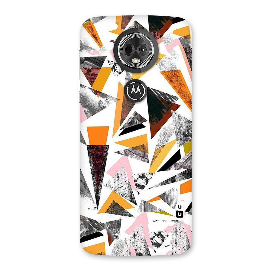 Abstract Sketchy Triangles Back Case for Moto E5 Plus