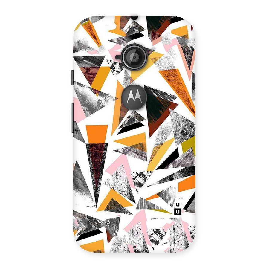 Abstract Sketchy Triangles Back Case for Moto E 2nd Gen