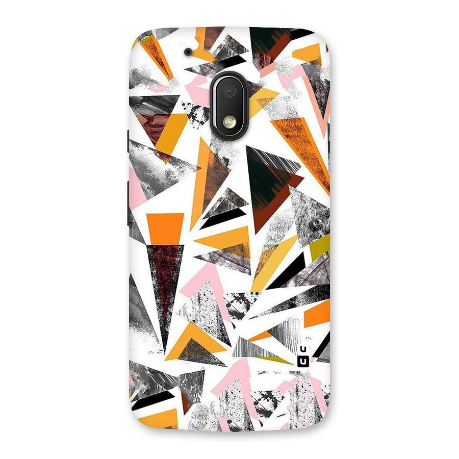 Abstract Sketchy Triangles Back Case for Moto G4 Play