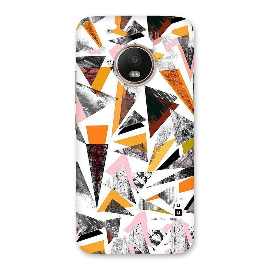 Abstract Sketchy Triangles Back Case for Moto G5 Plus