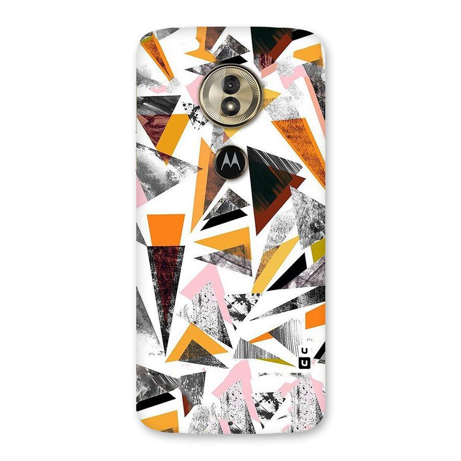 Abstract Sketchy Triangles Back Case for Moto G6 Play