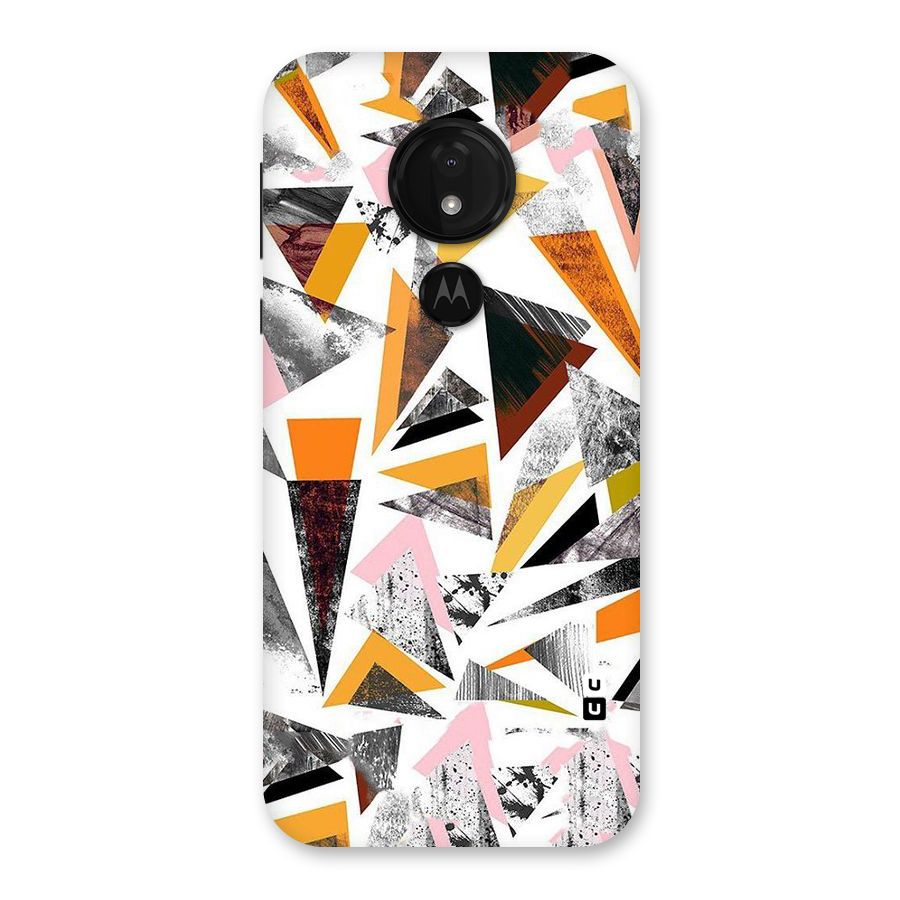 Abstract Sketchy Triangles Back Case for Moto G7 Power